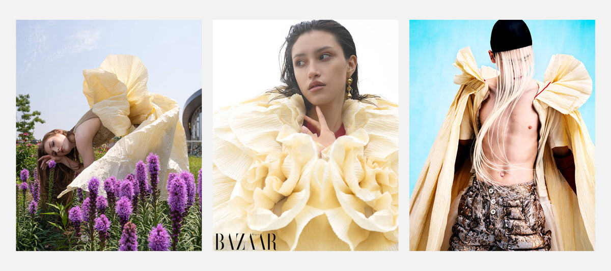 Sculptural fashion by Demascaré